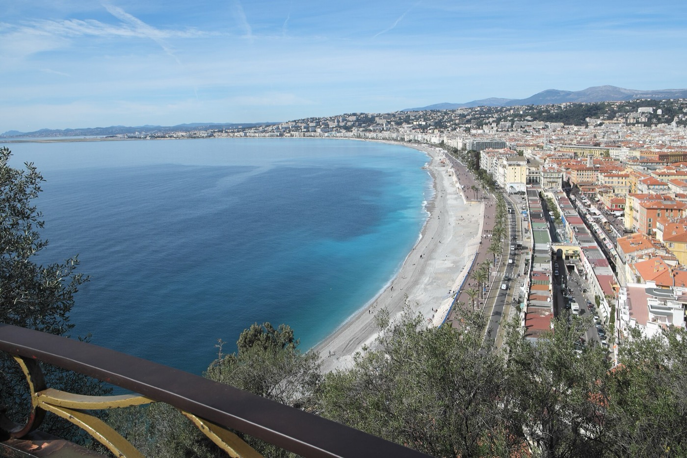 La baie des Anges et la Promenade des Anglais à Nice